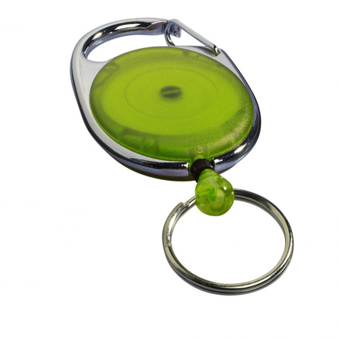 PORTE-BADGE PUBLICITAIRE CORDON DEROULANT 'PLAGNA' - vert
