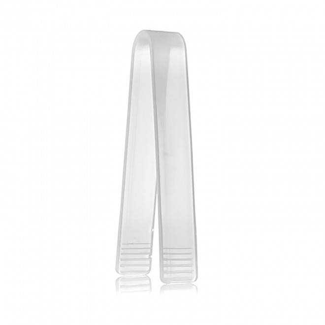 PINCE A GLACON PERSONNALISABLE EN PLASTIQUE 'COCKTY' - blanc