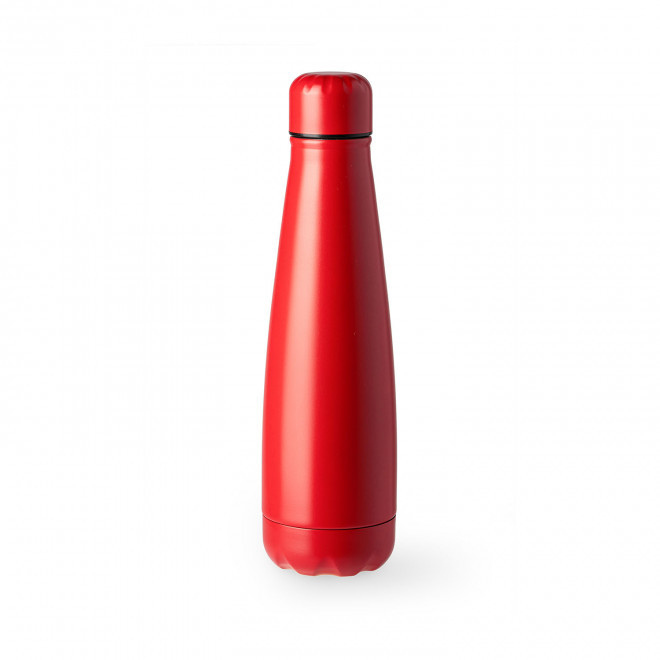 BOUTEILLE PERSONNALISABLE EN ACIER 630ML 'POIRY' - rouge