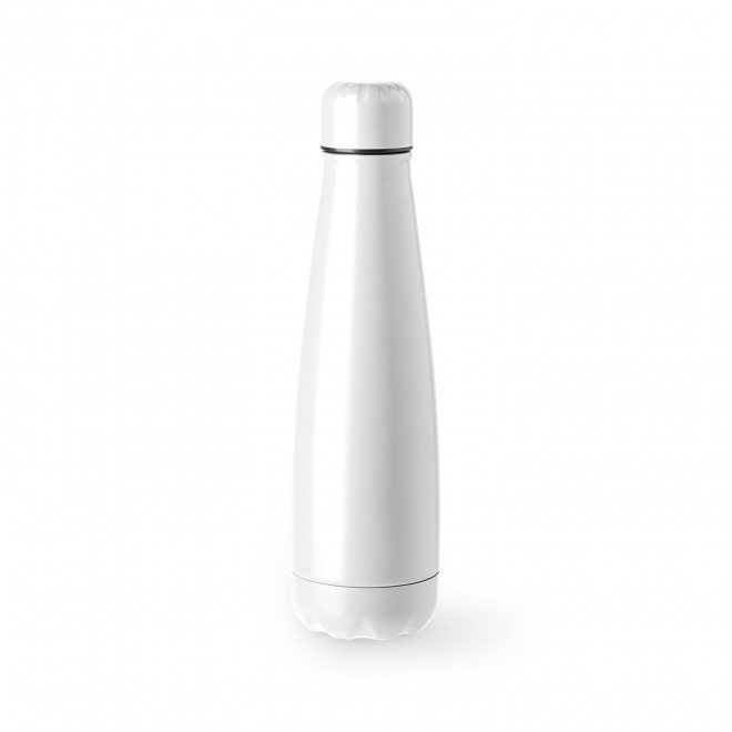 BOUTEILLE PERSONNALISABLE EN ACIER 630ML 'POIRY' - blanc
