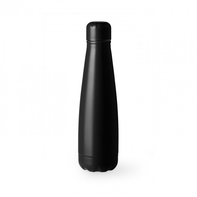 BOUTEILLE PERSONNALISABLE EN ACIER 630ML 'POIRY' - noir