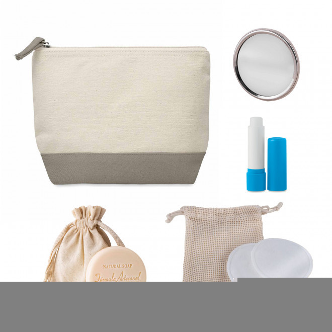 SET TROUSSE ET ACCESOIRES PERSONNALISABLE 'MELLYSET' - gris