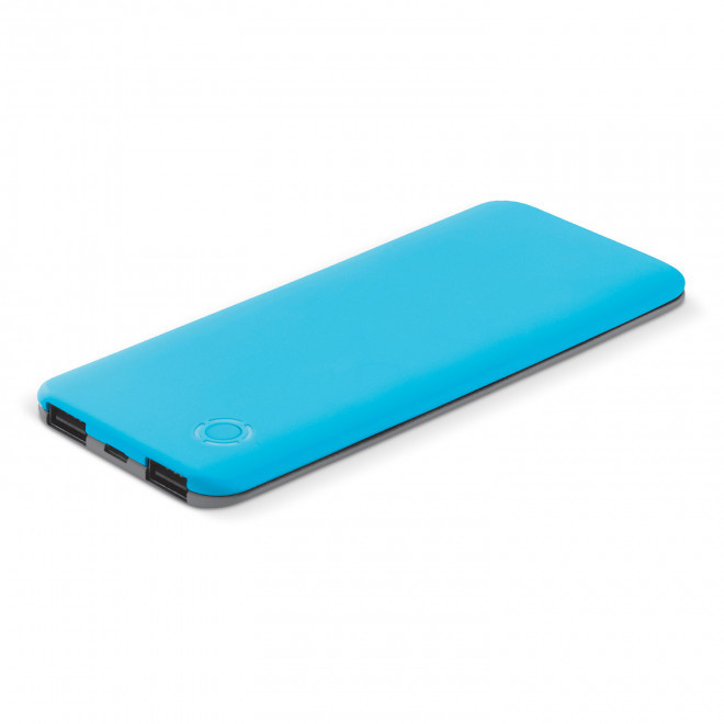 BATTERIE EXTERNE PERSONNALISABLE 5000 MAH 'POWERTOUCH' - bleu clair