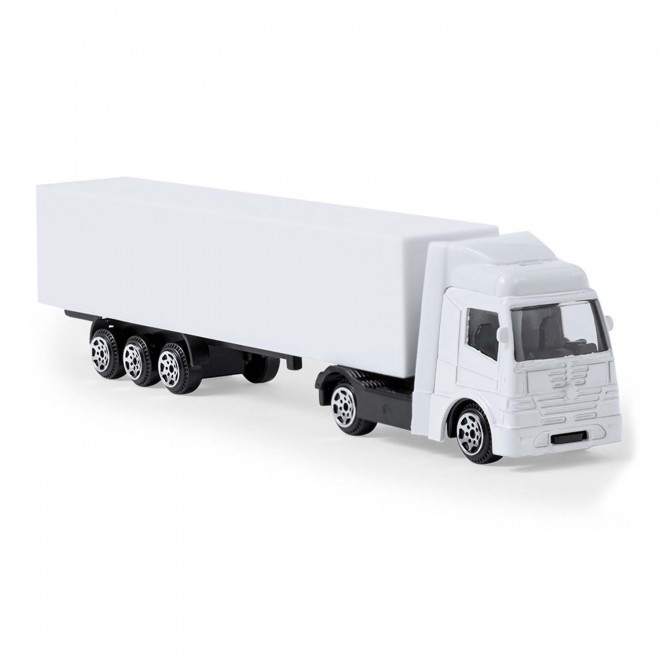 FIGURINE DE CAMION PERSONNALISABLE 'TRUCKI' - blanc