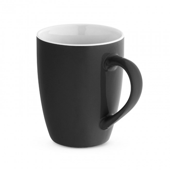 MUG CERAMIQUE PERSONNALISABLE 370 ML 'CALMEA' - noir