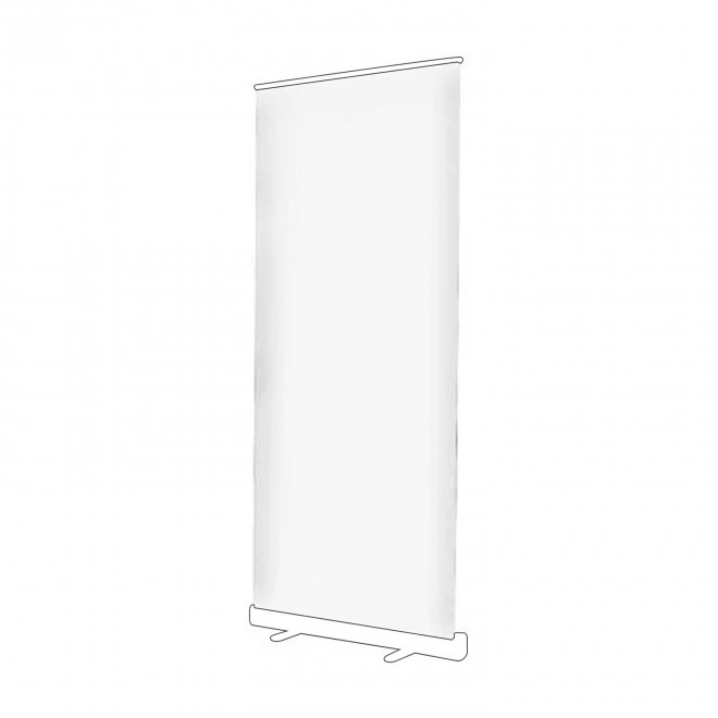 TOILE DE REMPLACEMENT ROLL UP PERSONNALISABLE 'ANIMATION' - blanc taille 1