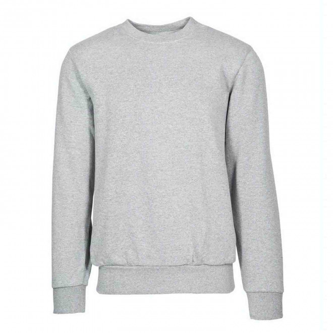 SWEAT-SHIRT PERSONNALISABLE COL ROND MIXTE 'RIMINI' - gris clair