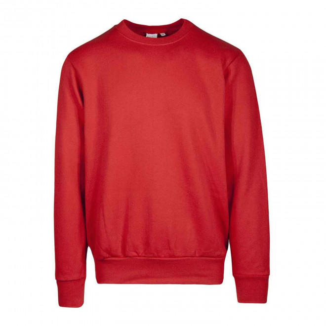 SWEAT-SHIRT PERSONNALISABLE COL ROND MIXTE 'RIMINI' - rouge