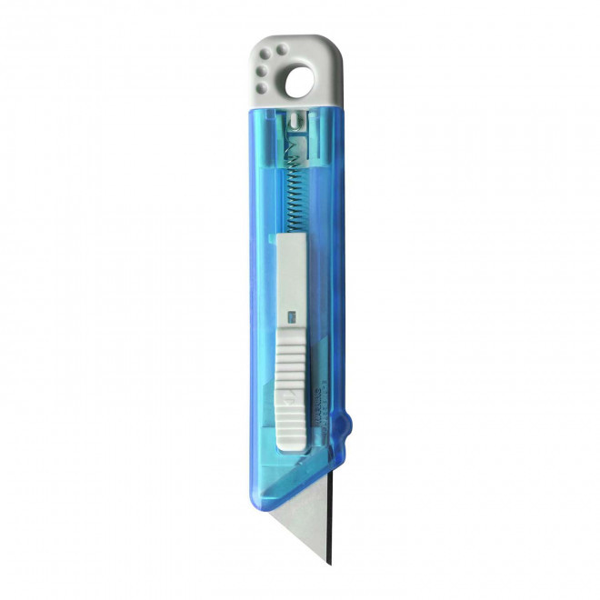 CUTTER PUBLICITAIRE À LAME RÉTRACTABLE 'TSAMBA' - bleu clair