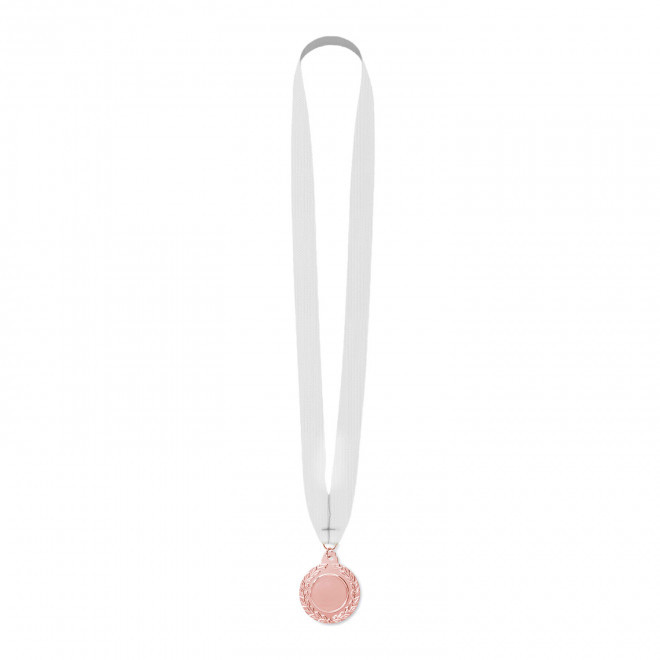 MEDAILLE PERSONNALISABLE EN FER BOMBEE 50 MM 'WIN RPET' - cuivre