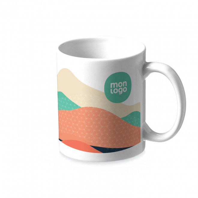 MUG PERSONNALISABLE EN SUBLIMATION 'NEO' - blanc