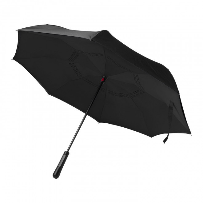 PARAPLUIE PUBLICITAIRE RÉVERSIBLE TEMPÊTE 'ULLAPOOL' - noir