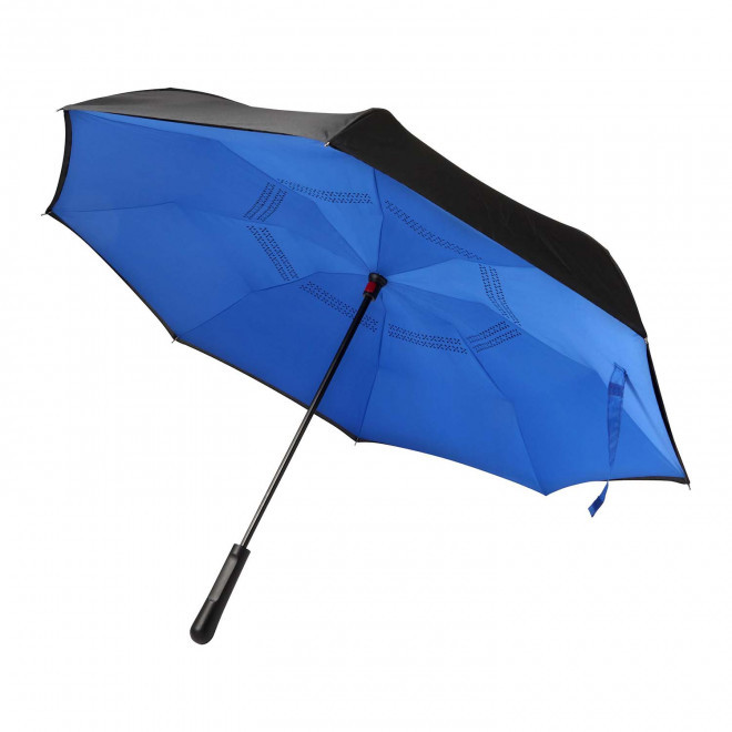 PARAPLUIE PUBLICITAIRE RÉVERSIBLE TEMPÊTE 'ULLAPOOL' - bleu royal