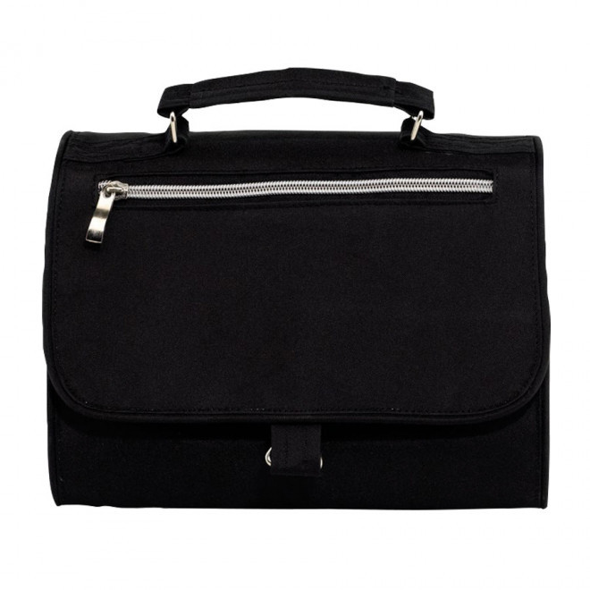 TROUSSE DE TOILETTE PERSONNALISÉE À COMPARTIMENTS 'LUZE' - noir