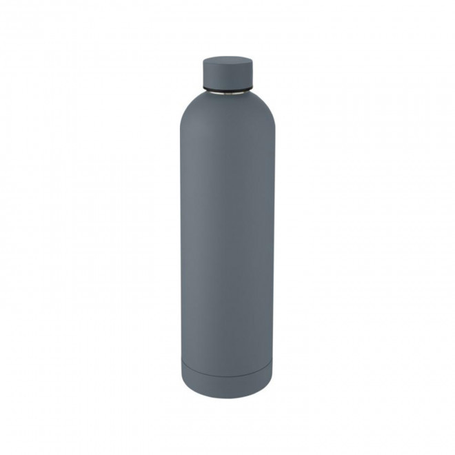 BOUTEILLE ISOTHERME 1L PERSONNALISABLE 'SPAZIO' - gris