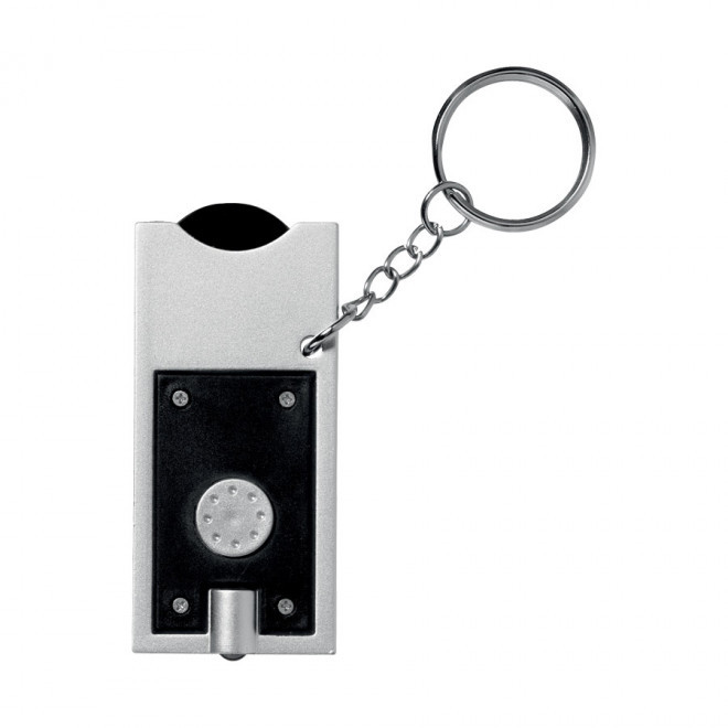 EXPRESS 72H - PORTE-CLÉS LAMPE JETON PERSONNALISÉ 'ALLEGRO'  - noir