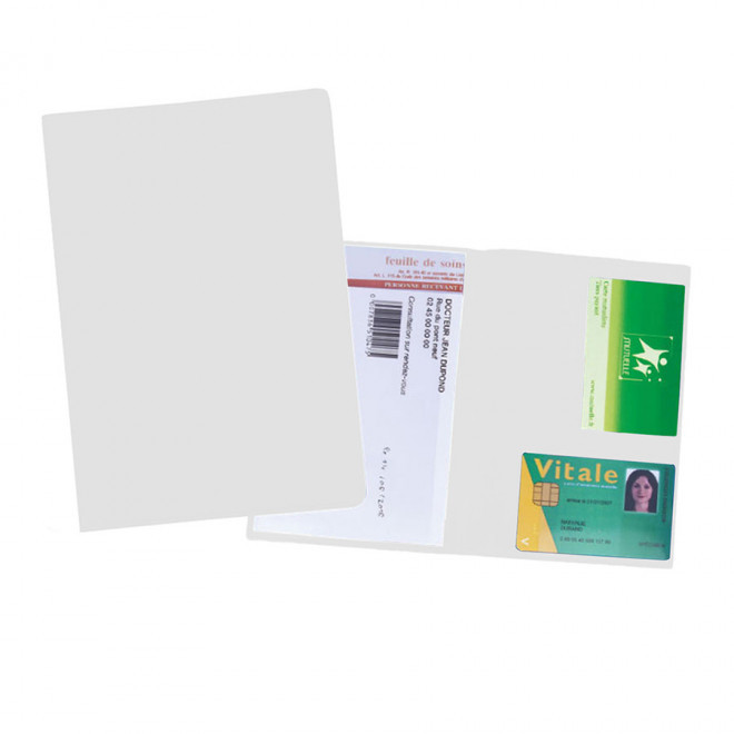 PORTE ORDONNANCE PUBLICITAIRE 'MEDIC QUADRI' - blanc