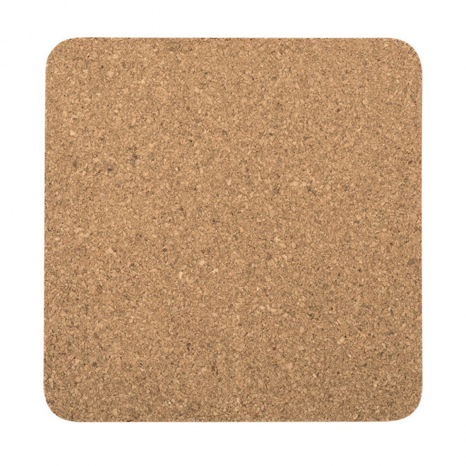 DESSOUS DE VERRE PERSONNALISABLE EN LIÈGE 'CLANE' - carré