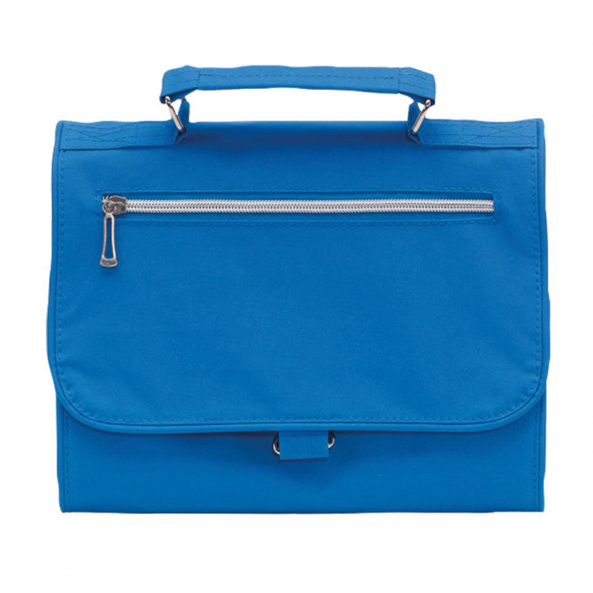 TROUSSE DE TOILETTE PERSONNALISÉE À COMPARTIMENTS 'LUZE' - bleu