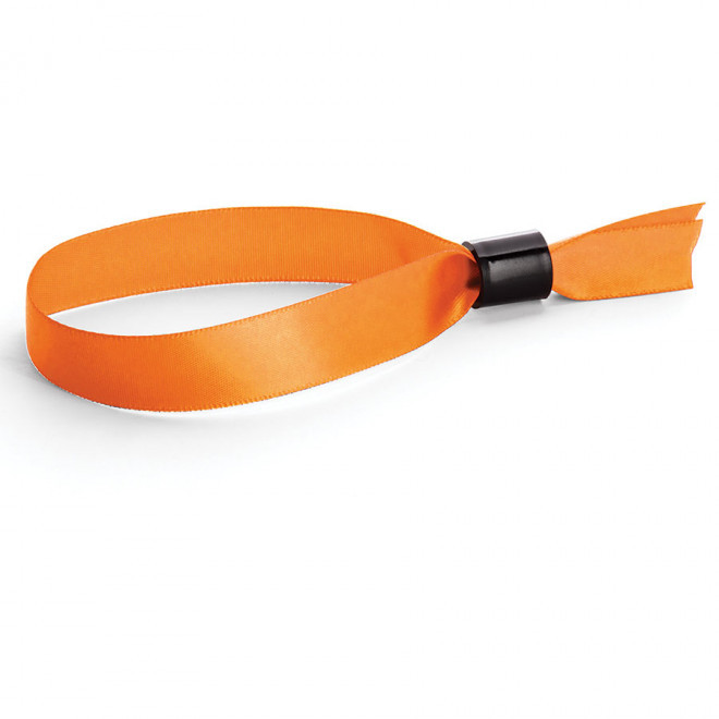 BRACELET EN SATIN PUBLICITAIRE  'ANIMÉ' - orange