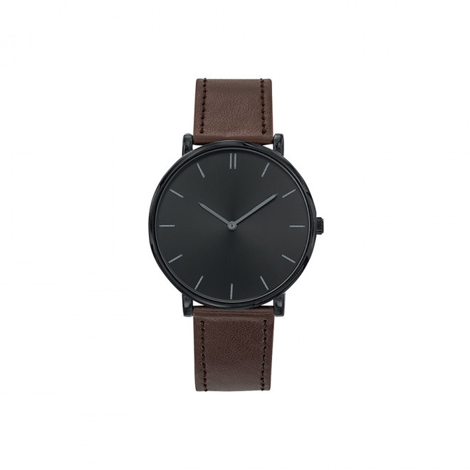 MONTRE MIXTE PERSONNALISABLE 'SOFYA' - marron/noir