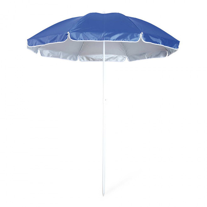 PARASOL PLAGE PERSONNALISABLE PROTECTION UV 'SHINNY' - bleu