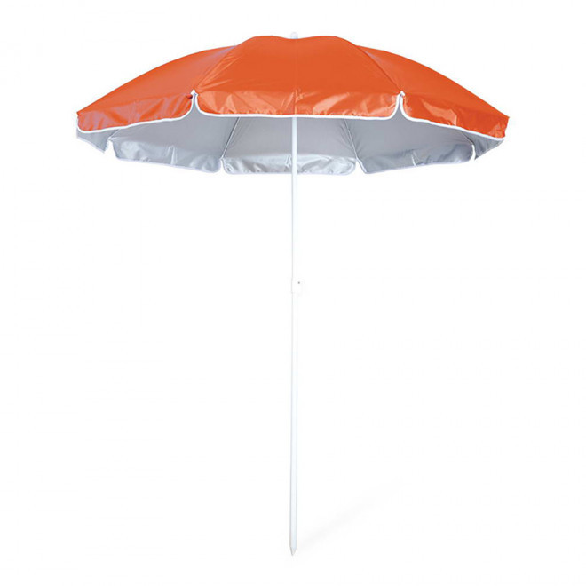 PARASOL PLAGE PERSONNALISABLE PROTECTION UV 'SHINNY' - orange