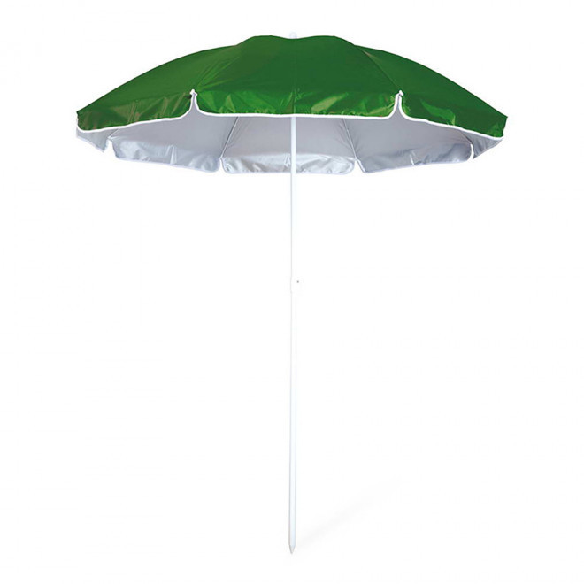 PARASOL PLAGE PERSONNALISABLE PROTECTION UV 'SHINNY' - vert