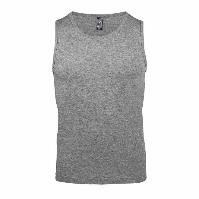 DÉBARDEUR PERSONNALISÉ HOMME 'JUSTIN' 150 GR/M² - gris chiné