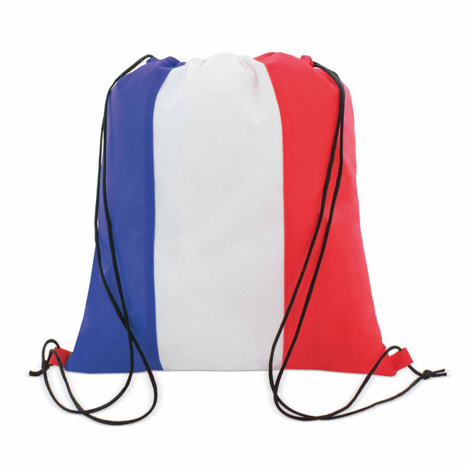 SAC A DOS PERSONNALISABLE NON TISSE FRANCE 'LETSGO' - bleu/blanc/rouge