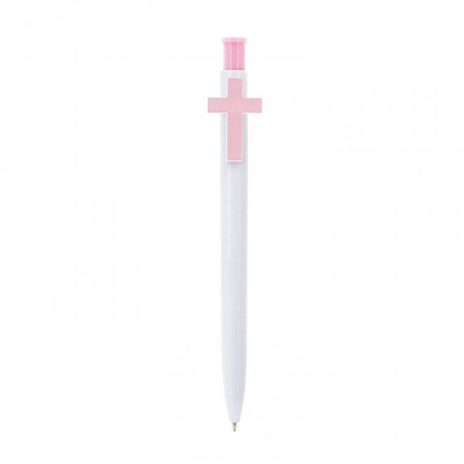 STYLO PERSONNALISABLE 'BENITA' - blanc/rose