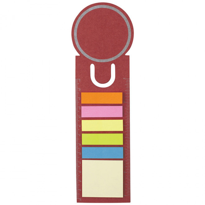 MARQUE-PAGES PUBLICITAIRE ROND 'IDEA' - rouge