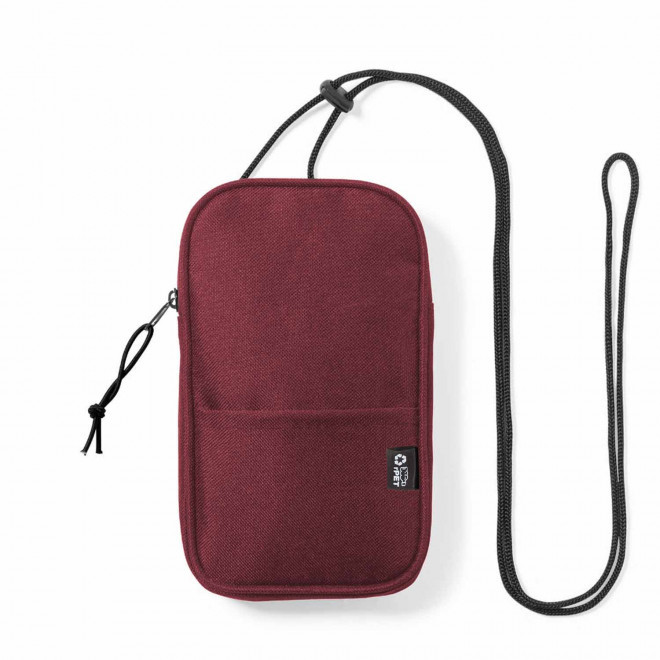 SACOCHE POUR TELEPHONE PERSONNALISABLE 'LININO' - rouge