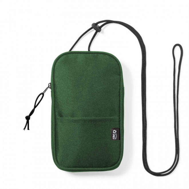 SACOCHE POUR TELEPHONE PERSONNALISABLE 'LININO' - vert