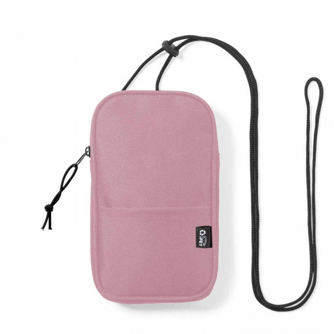 SACOCHE POUR TELEPHONE PERSONNALISABLE 'LININO' - rose