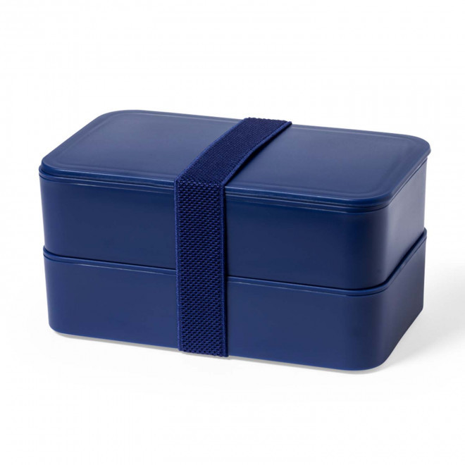 LUNCH BOX PERSONNALISABLE 'DOPPITA DOUBLE COLOR' - bleu marine