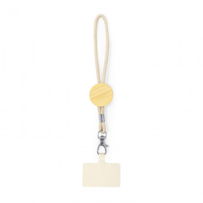 CORDON TELEPHONE PERSONNALISABLE 'NURAS COTON MINI' - naturel