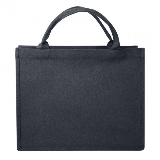 SAC SHOPPING PERSONNALISABLE RECYCLE 500G/M² 'AVOLA' - bleu jean