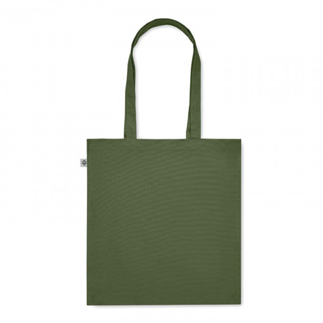 SAC SHOPPING PERSONNALISABLE SOUFFLET COTON BIO 'FABIO 220' - vert foncé