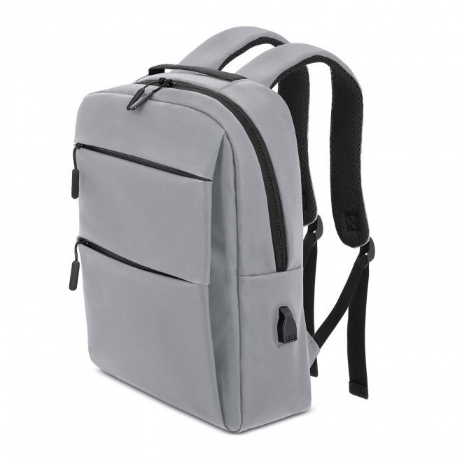 SAC A DOS CONNECTE PERSONNALISABLE 'OGLIO CONNECT PU' - gris