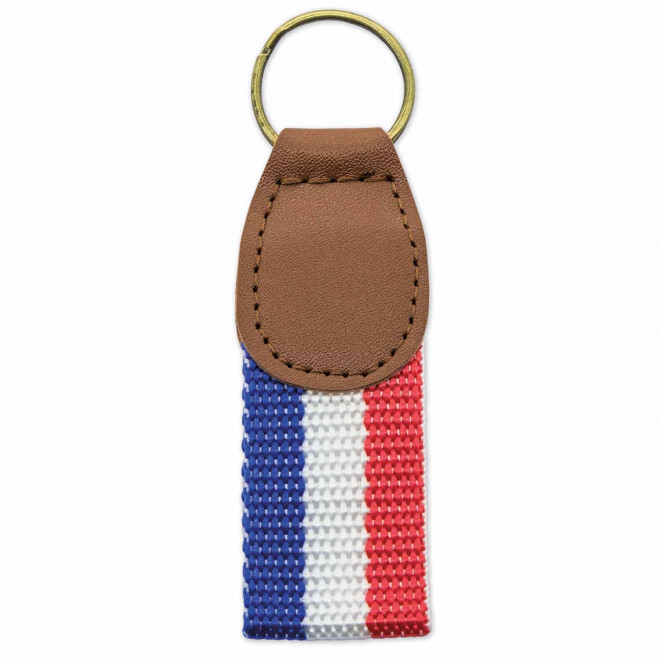 PORTE CLE PERSONNALISABLE FRANCE 'SUPPORTOS' - bleu/blanc/rouge