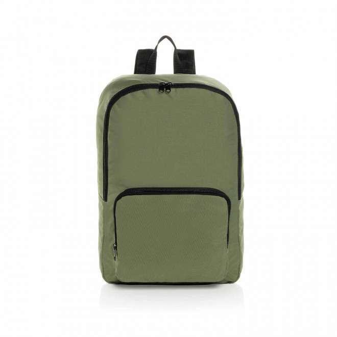 SAC A DOS PLIABLE PERSONNALISABLE EN RPET 'HARDINE BAG' - vert kaki