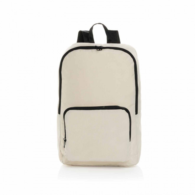 SAC A DOS PLIABLE PERSONNALISABLE EN RPET 'HARDINE BAG' - blanc casse