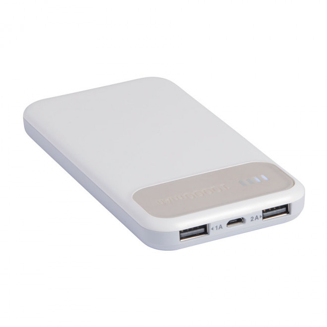 BATTERIE DE SECOURS 10 000 MAH PERSONNALISÉE 'MAX ENERGY' - gris