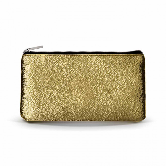 TROUSSE EN PVC PERSONNALISABLE 'GLOSSYM' - doré
