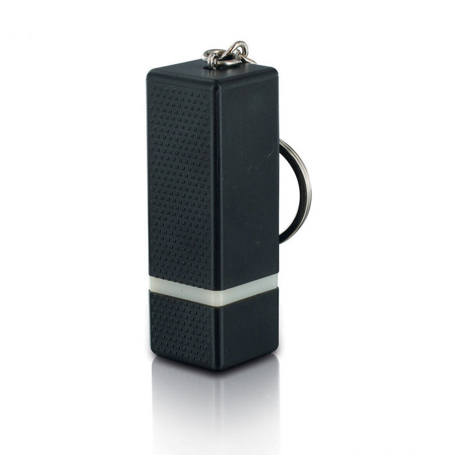 PORTE-CLÉS LAMPE PERSONNALISÉ 'POPKI' - noir