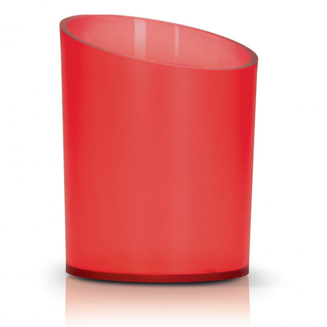 POT À CRAYONS PERSONNALISÉ 'TOPO' - rouge