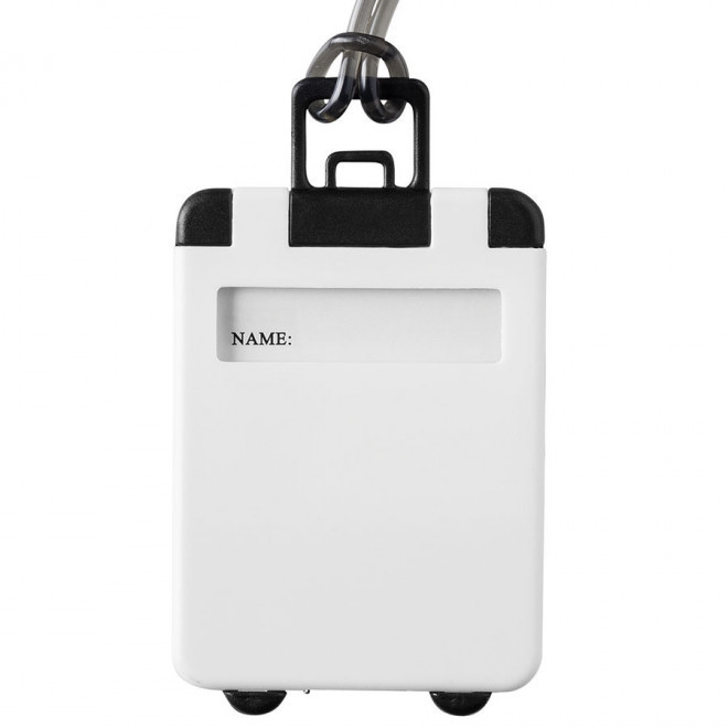 ÉTIQUETTE DE BAGAGE PERSONNALISÉE 'CORFOU' - blanc