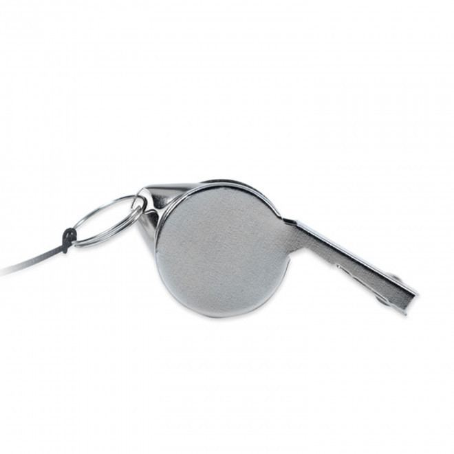 SIFFLET TOUR DE COU PERSONNALISABLE 'SIFFLE METAL' - argenté