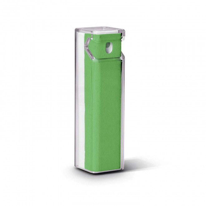 RAPIDE 4J - SPRAY NETTOYANT POUR ECRAN AVEC SUPPORT DE TELEPHONE PERSONNALISABLE 'CLEANTEL' - vert